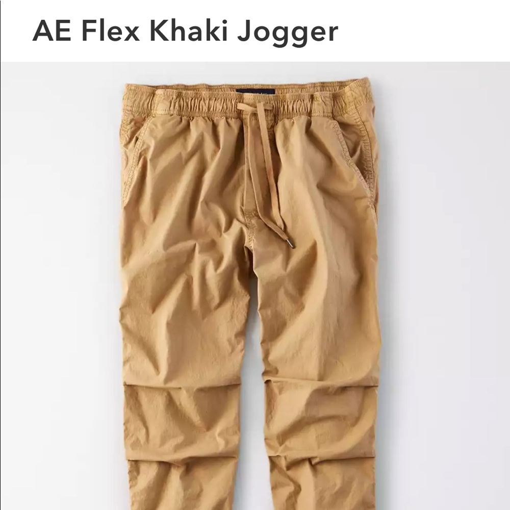 AE 🦅 Black Flex Khaki Jogger - Large